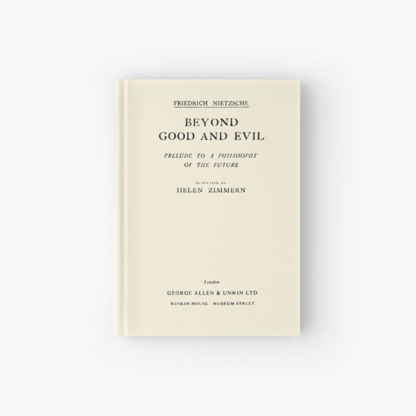 HIGH RESOLUTION Beyond Good and Evil Friedrich Nietzsche Title Page Hardcover Journal