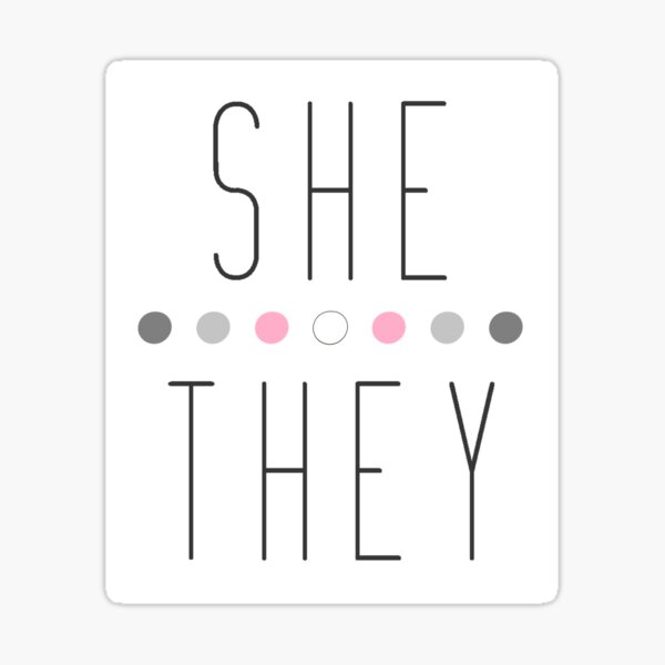 Demigirl She/They Sticker