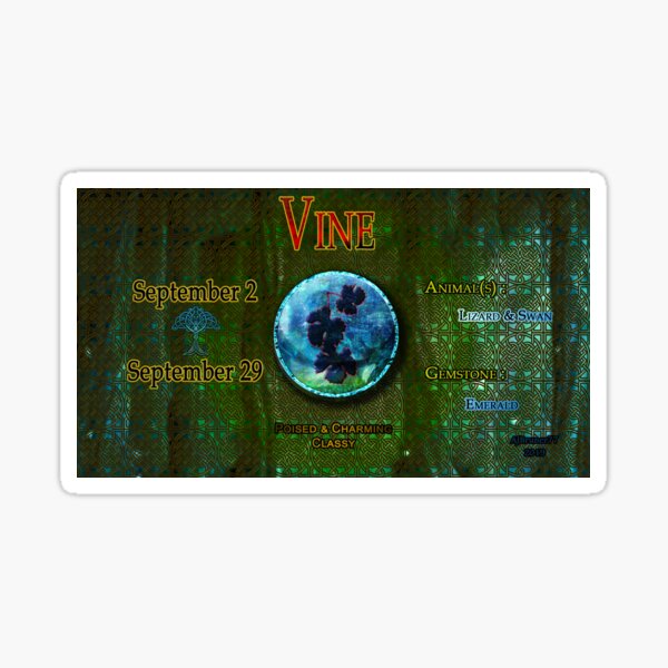 Zo-Disc Vine with background v1 Sticker