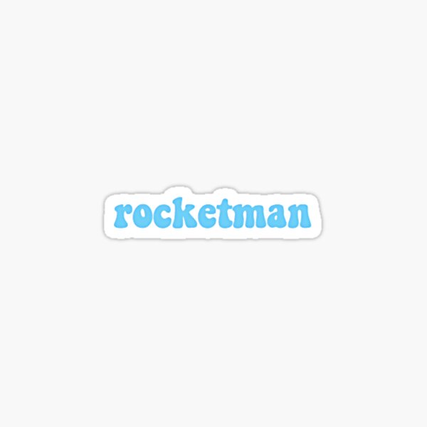 rocketman blue Sticker