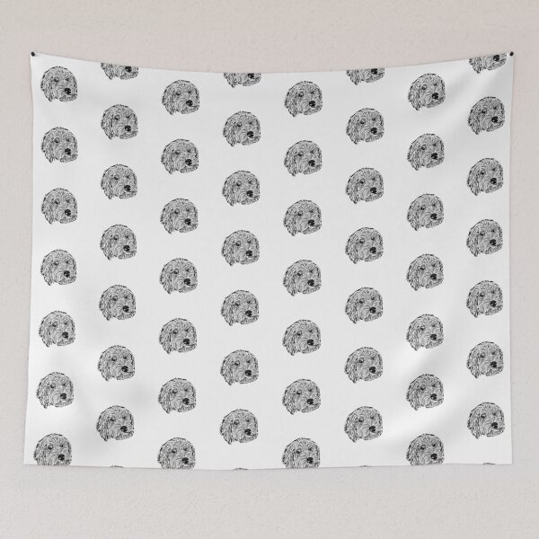 Item preview, Elle Doodle - Goldendoodle Golden Doodle Sticker designed and sold by efdesigns.