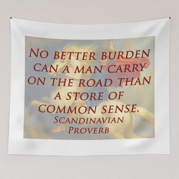 Item preview, No Better Burden - Scandinavian Proverb designed and sold by CrankyOldDude.