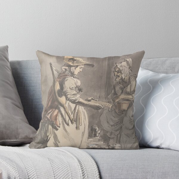 Item preview, A Milkmaid - Paul Sandby - c1759 designed and sold by CrankyOldDude.