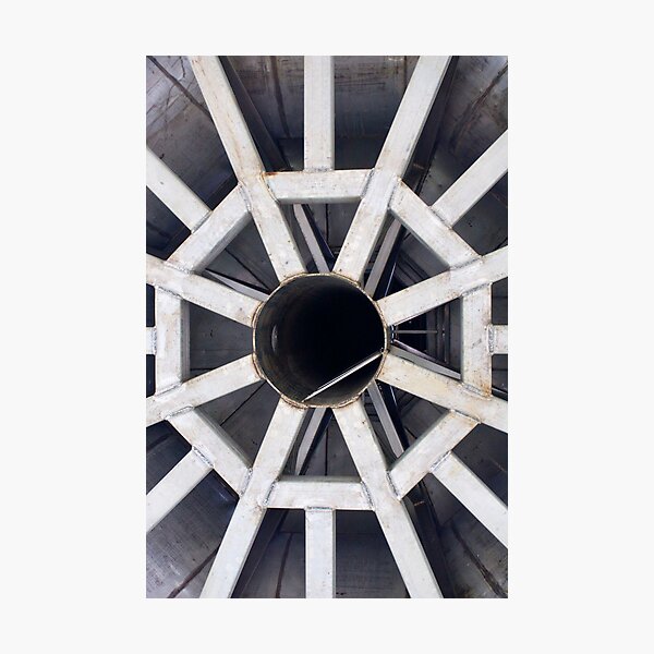 Church steeple structure inside Photographic Print