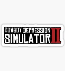 RDR2 Cowboy Depression Sticker