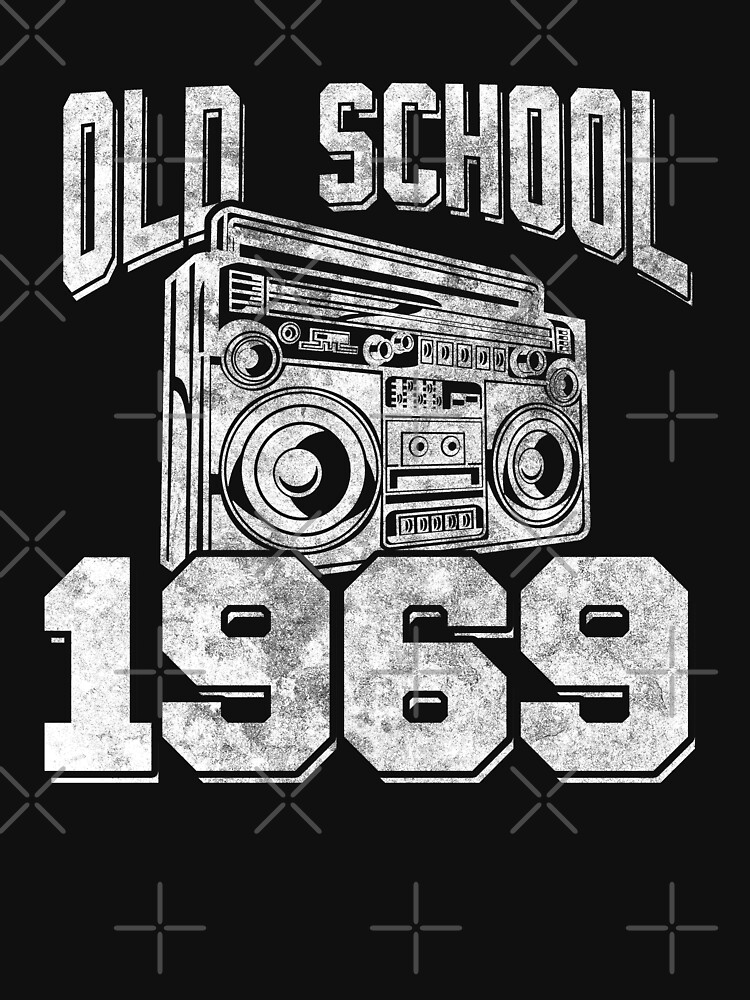 Radio Boombox Old School 1969 Distressed Birthday by tshirtexpressiv