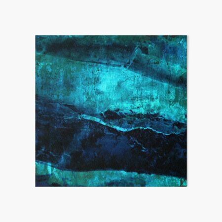 Vista previa del artículo con la obra «Abajo - Abstracto en azul marino y turquesa.», diseñado y vendido por WesternExposure.