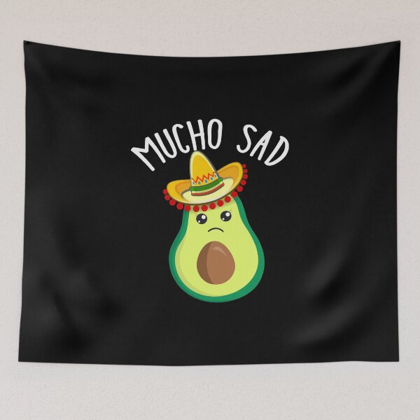 Item preview, Mucho Sad Avacado Mexican Sombrero Hat Anti Mexican Tarriff designed and sold by funnytshirtemp.