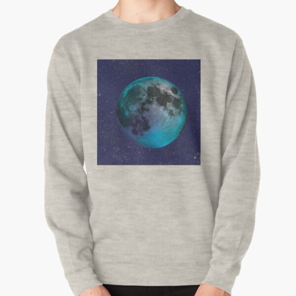 Blue Moon and Stars Pullover Sweatshirt