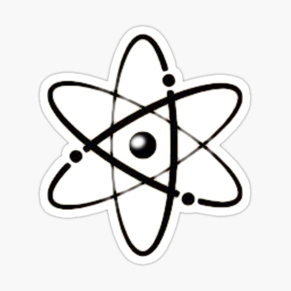Everything Is Atoms Sticker