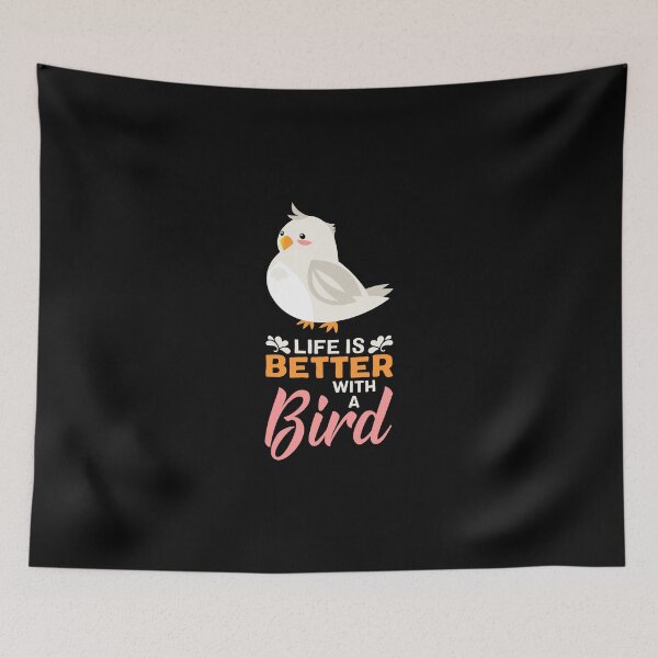 Item preview,  Life With A Bird Cockatiel Parrot Macaw Egg Hatch Cage Bird Watching Exotic Pet  Wildlife Bird Keeper Veterinarian Vet Nurse Feathered Pets Gift Idea designed and sold by SimonGs.