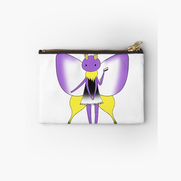 Item preview, Nonbinary Pride Moth designed and sold by ChesireCLAM.