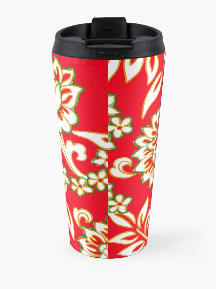 "Tropical Eggnog Punch" Travel Mug by PolkaDotStudio Redbubble