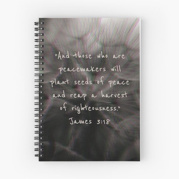 Item preview, James 3:18 square designed and sold by Kelsey Moll.