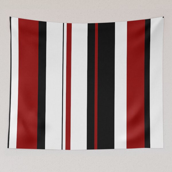 Item preview, Red Black White Abstract Stripes designed and sold by wordznart.