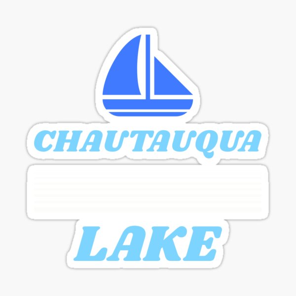 Chautauqua Lake NY prints, Chautauqua Lake NY designs graphic Sticker