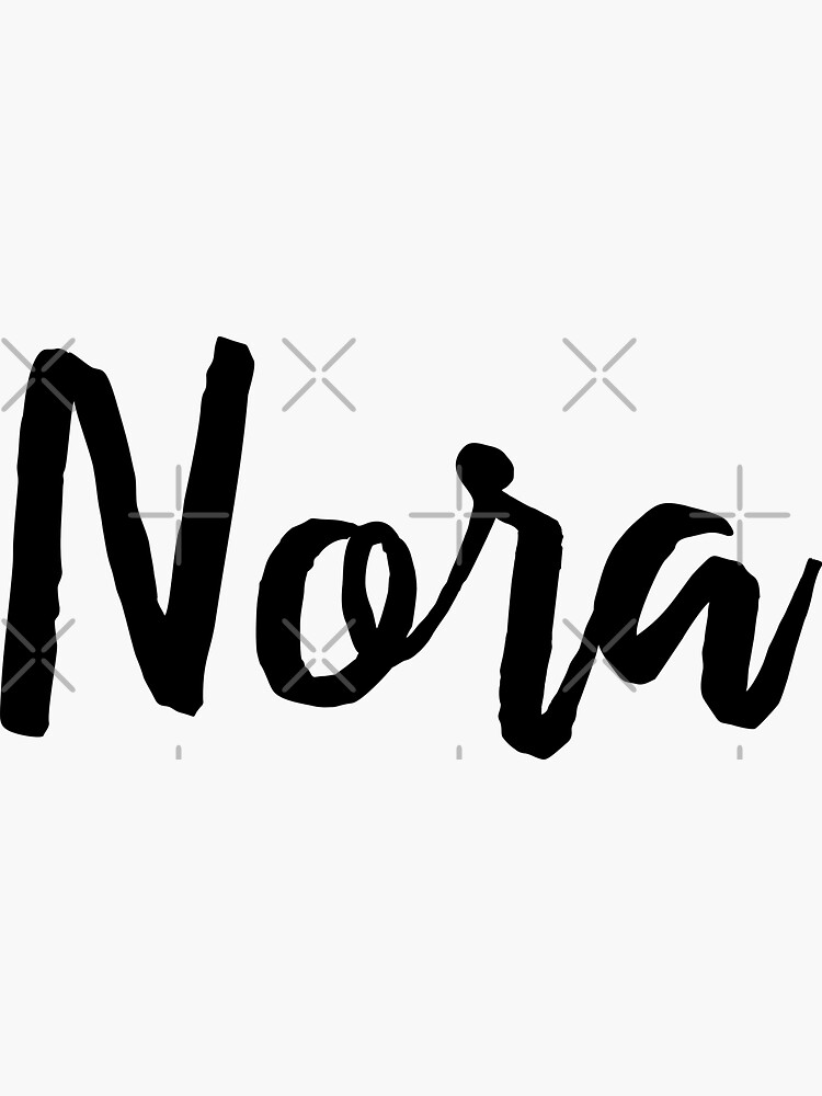 nora-my-name-is-nora-sticker-for-sale-by-projectx23-redbubble