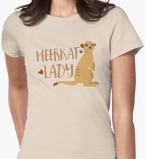 Meerkat Lady Women's Fitted T-Shirt