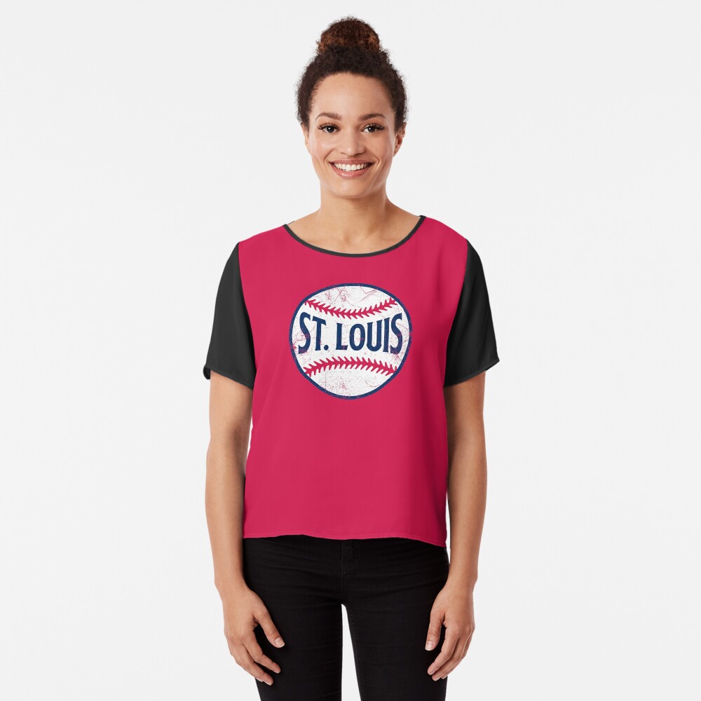 St. Louis Retro Baseball - Red Graphic T-Shirt Dress for Sale by