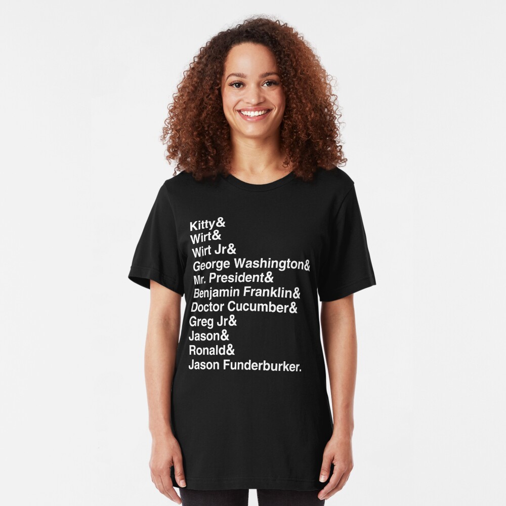 Frog Names Slim Fit T-Shirt