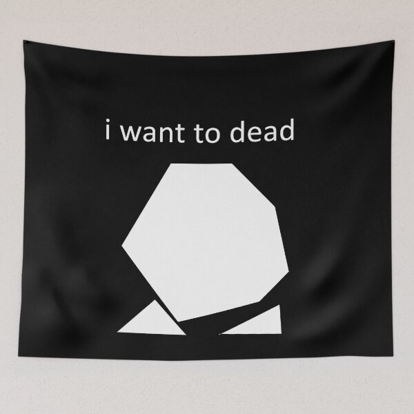 Item preview, i want to dead (but white!) designed and sold by Matthew Merkel.