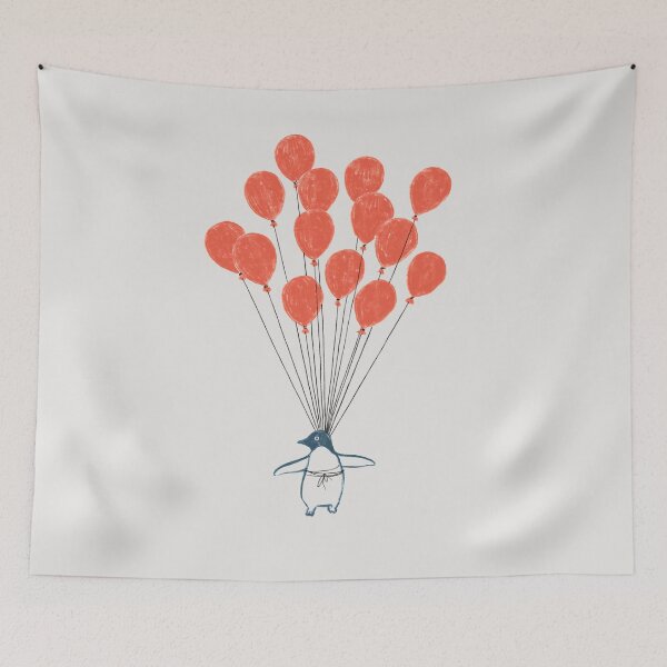 Item preview, Penguin Balloons designed and sold by ilovedoodle.
