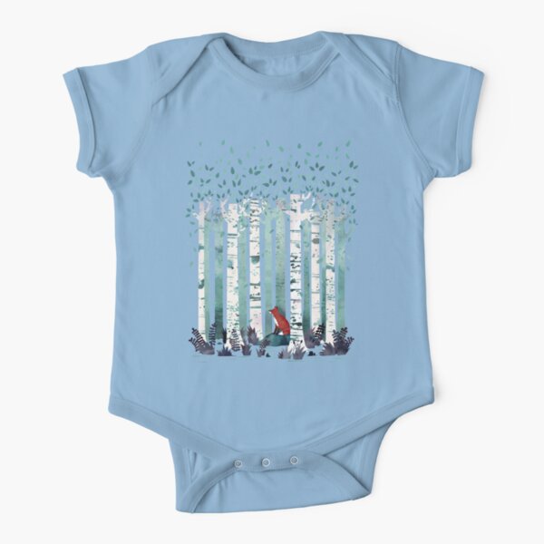 The Birches Short Sleeve Baby One-Piece