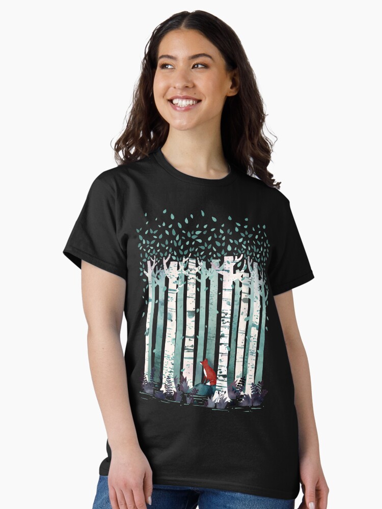 Thumbnail 2 of 7, Classic T-Shirt, The Birches designed and sold by littleclyde.