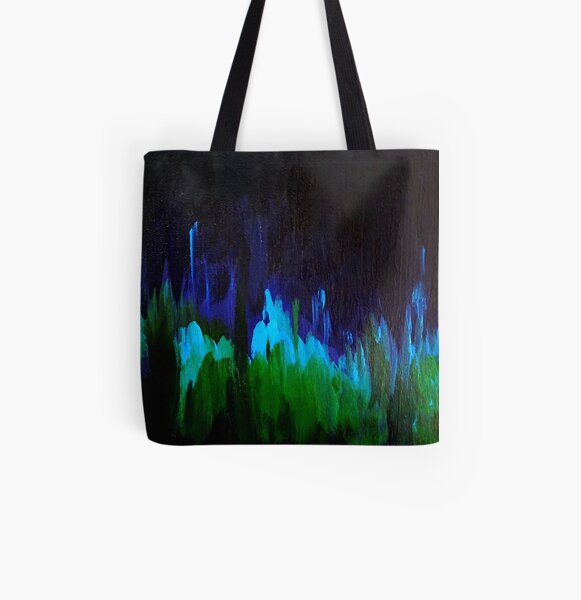 Algae Glow All Over Print Tote Bag