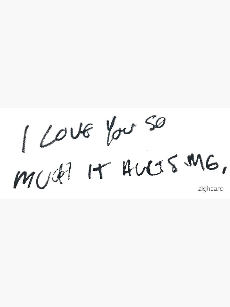 I Love You So Much It Hurts Me Harry Styles Greeting Card By Sighcaro Redbubble