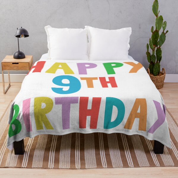 Item preview, Happy 9th Birthday, Happy ninth Birthday designed and sold by marosharaf.