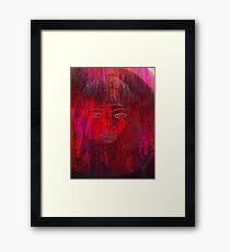 Red Portrait. Framed Print