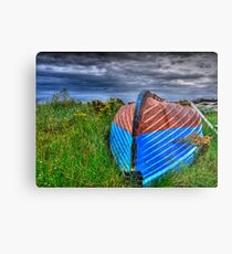 Holy Island Upsidedown Boat Metal Print