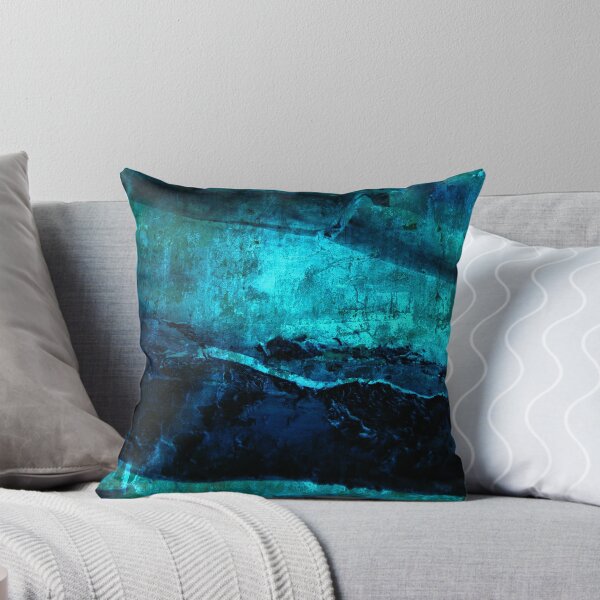 Item preview, Beneath - Abstract in navy blue and turquoise designed and sold by WesternExposure.