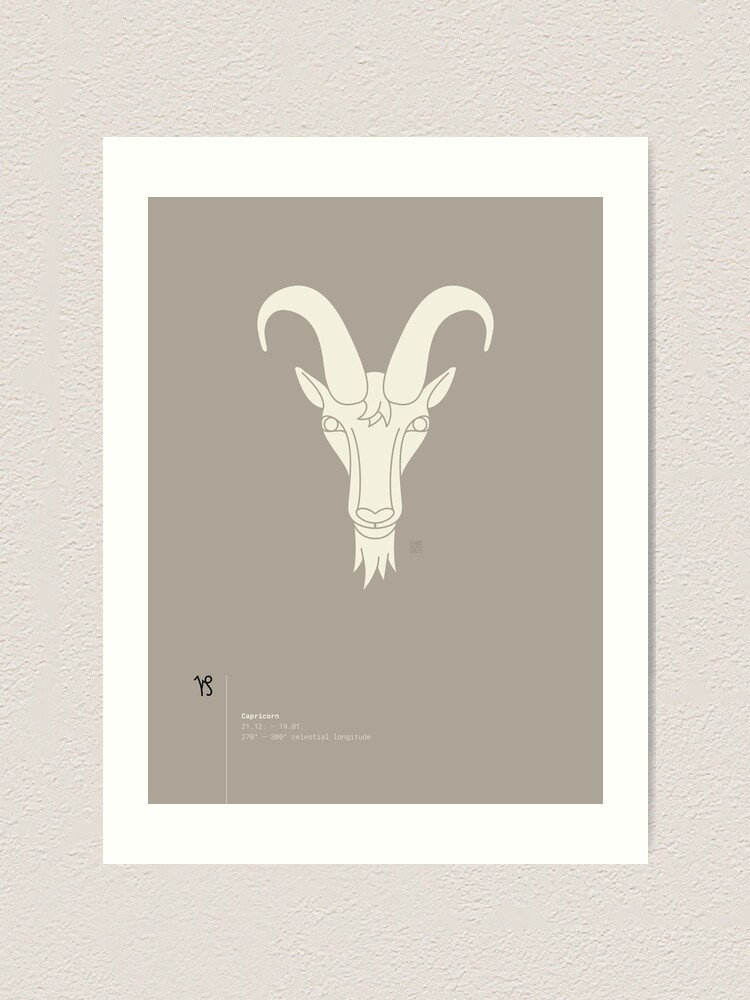 Alternate view of Capricorn Star Sign Art Print