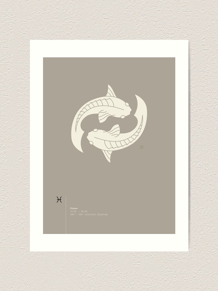 Alternate view of Pisces Star Sign Art Print