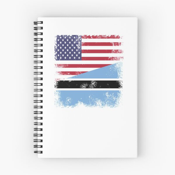 Item preview, Half Motswana Flag Design | Vintage Botswana USA Gift designed and sold by melsens.