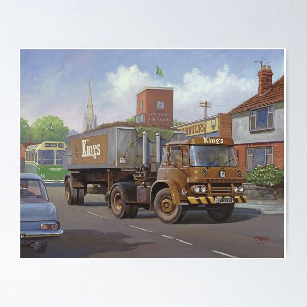 Item preview, Bedford KM tipper. designed and sold by Mike Jeffries Transport Artist.