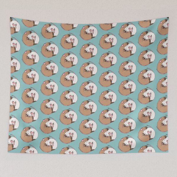 Item preview, Cuddling Rats Siamese and Burmese designed and sold by Holly Wells . Sweet Illustrations.