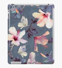 Butterflies and Hibiscus Flowers - a painted pattern iPad Case/Skin