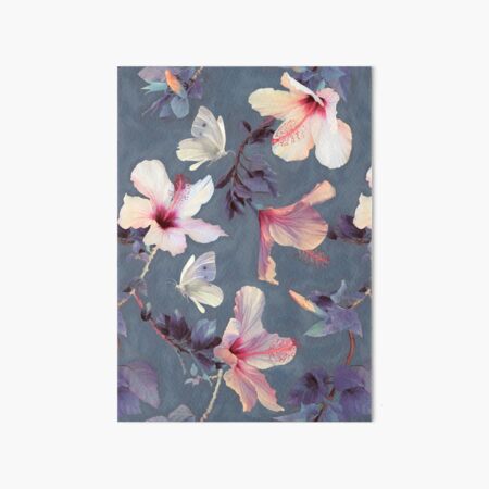 Item preview, Butterflies and Hibiscus Flowers - a painted pattern designed and sold by micklyn.
