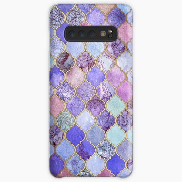 Royal Purple, Mauve & Indigo Decorative Moroccan Tile Pattern Samsung Galaxy Snap Case