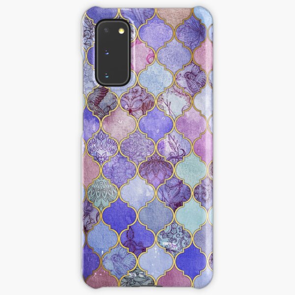Royal Purple, Mauve & Indigo Decorative Moroccan Tile Pattern Samsung Galaxy Snap Case