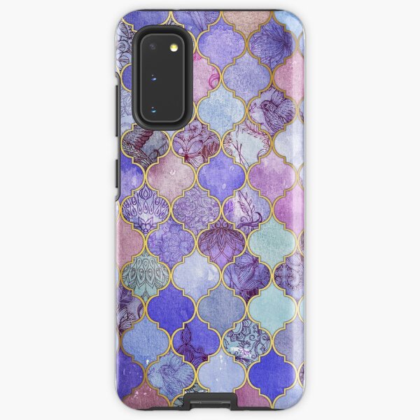Royal Purple, Mauve & Indigo Decorative Moroccan Tile Pattern Samsung Galaxy Tough Case