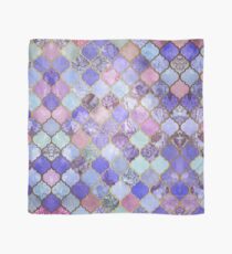 Royal Purple, Mauve & Indigo Decorative Moroccan Tile Pattern Scarf