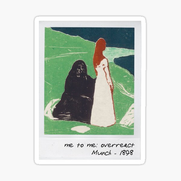 Vista previa del artículo con la obra «munch - yo a mi meme», diseñado y vendido por pripple.