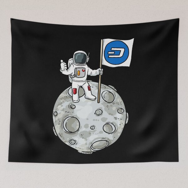 Item preview, Astronaut flag Dash Digital Cash Cryptocurrency designed and sold by Moonpie90.