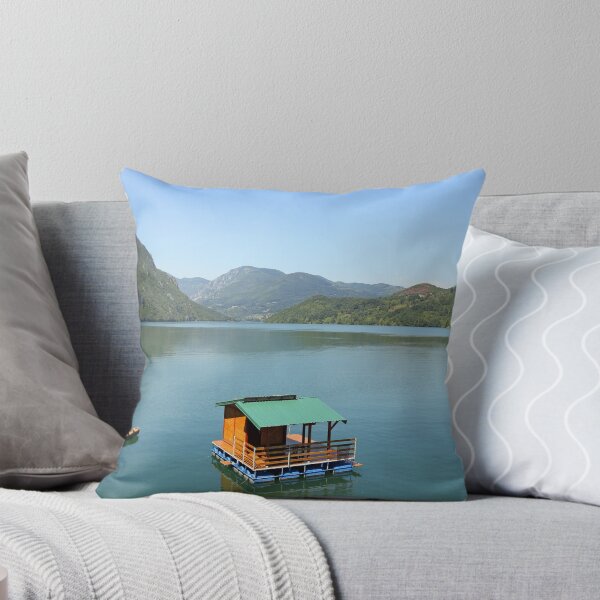 Item preview, Small wooden house floating on Drina river Serbia designed and sold by goceris.