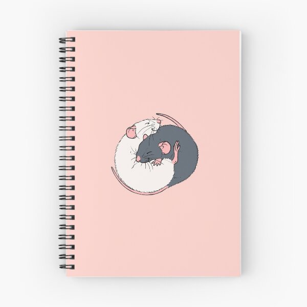 Item preview, Cuddling Rats Russian Blue and White designed and sold by Holly Wells . Sweet Illustrations.