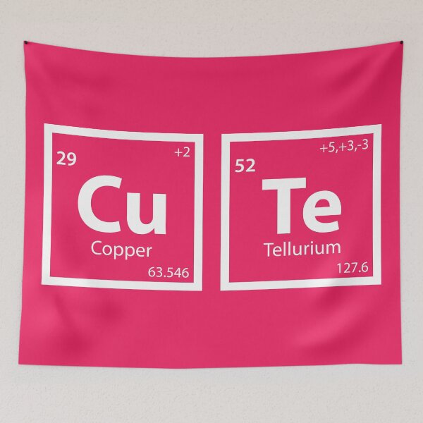 Item preview, Cute (Cu-Te) Periodic Table designed and sold by Texterns.